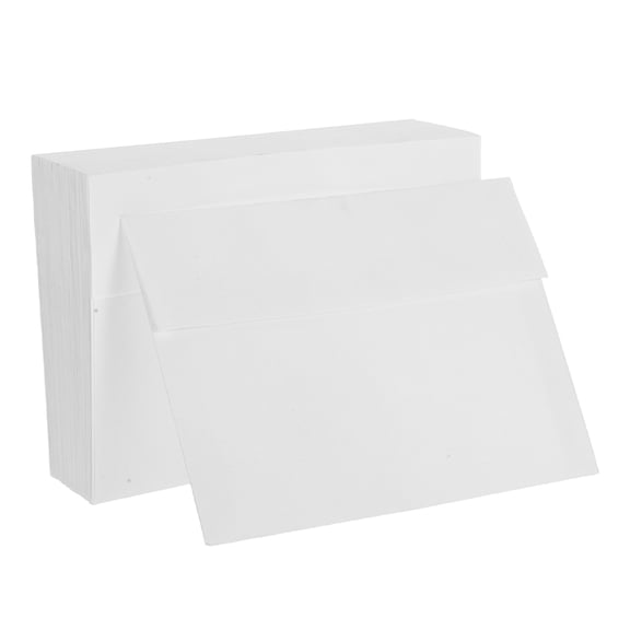 GAXIRE 80pcs Blank A7 Envelopes: Foldable Card Self-Seal White A7 Envelopes - DIY Greeting Cards Wedding Invitations Sealing Storage