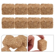 GAXIRE 8-Piece Brown Square Hay Bales Set, Rustic Farmhouse Decor for Parties, Events, and Cozy Home Decoration