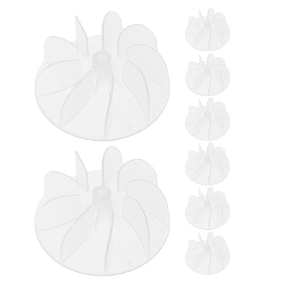GAXIRE 8 Pieces Clear Plastic Fan Fittings for Hair Dryer Repair - Replacement Parts for Salon Use