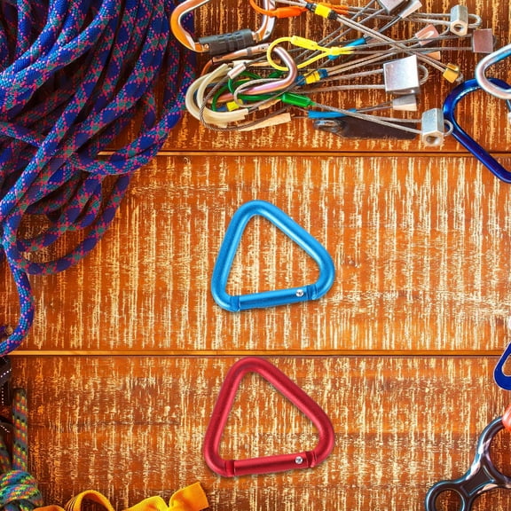 GAXIRE 9Pcs Aluminum Carabiner Clips for Outdoor Activities, Camping, Hiking, Climbing, and Adventure Gear