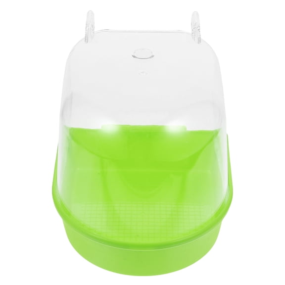 GAXIRE ABS Plastic Bird Bath for Cage Parakeets and Small Birds Easy to Attach with Water Dispenser