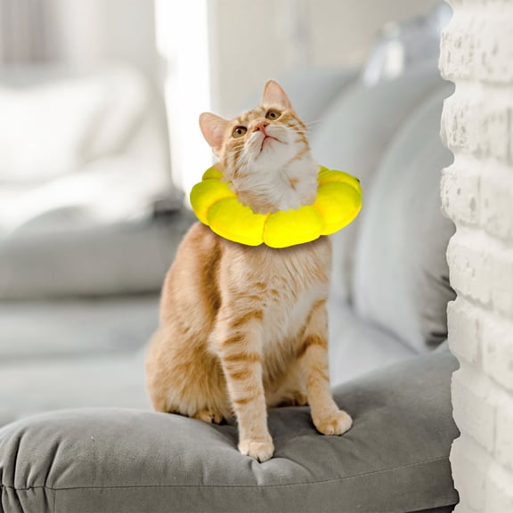 GAXIRE Adorable Cat Cone Collar Soft Donut Design for Kittens Comfortable and Lightweight Material