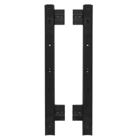 GAXIRE 1 Pair Keyboard Slide Tray Hardware for Office Use with Black Steel