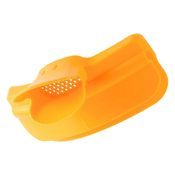 GAXIRE Pot Edge Draining Funnel with Clip on Design Yellow Kitchen Tool