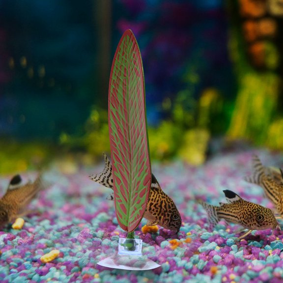 GAXIRE Betta Fish Leaf Hammock Artificial Plant Leaf PVC Spawning Site Pad for Aquarium Fish Tank Decoration