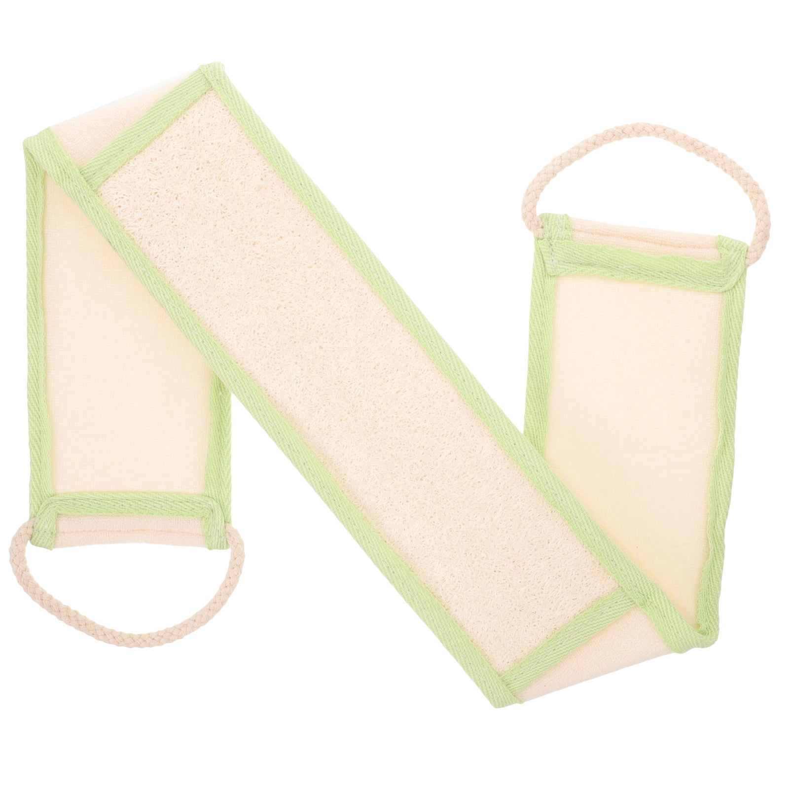 GAXIRE Back Exfoliator Strap 1Set for Shower Cleansing Men and Women Bathing Skin Care with Loofah
