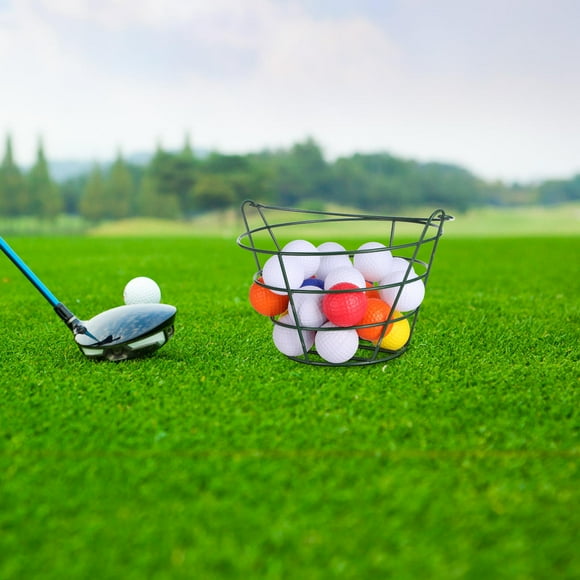 GAXIRE Backyard Golf Bucket Iron Golf Ball Basket Multifunctional for Parties 1Pack