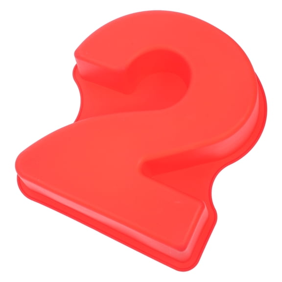 GAXIRE Baking Tool Red Large Number Mould For Special Celebrations 1Pcs
