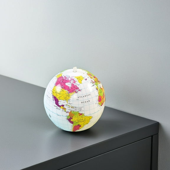 GAXIRE Inflatable Beach Globe for Pool Party, Outdoor Fun, Toy, Multi-Color, 1 Piece