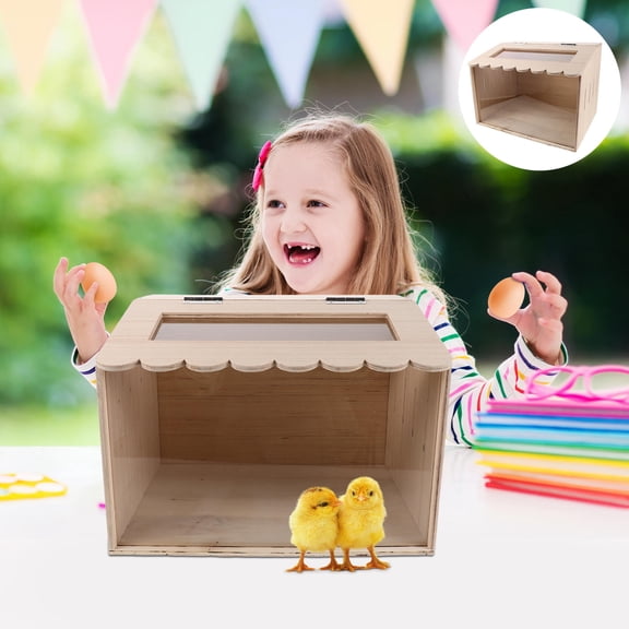 GAXIRE Beige Chicken Brooder Box with Optimal Insulation for Home Use and Small Bird Brooding