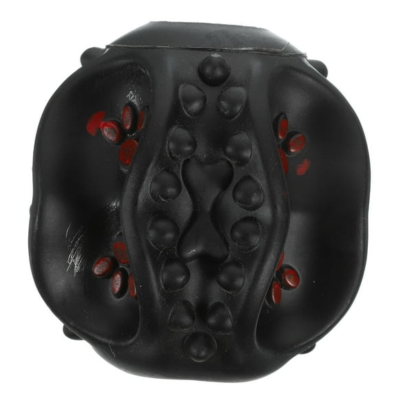 GAXIRE Black Latex Dog Treat Ball for Aggressive Chewers Great for Pet Exercise and Independent .5 Inches