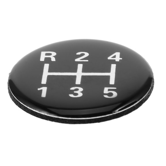 GAXIRE Black Manual Transmission Gear Shift Decal Universal Fit Durable Epoxy Car Accessory