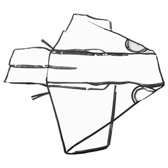 GAXIRE Black PEVA Mobility Scooter Cover Windproof Rain Protection for Motorcycles Lightweight Durable Size 35.4 x 13.8 x 13.8