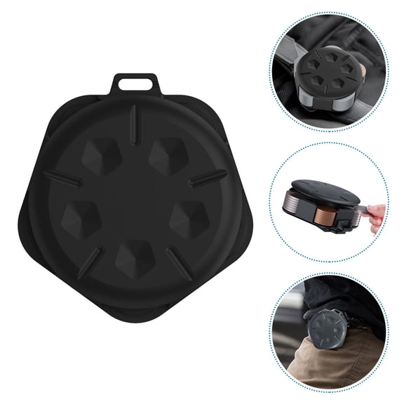 GAXIRE Portable Black Plastic Storage Box with Versatile Classification