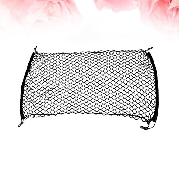 GAXIRE Black Trunk Cargo Nets for Rear Car Storage Secure Placement of Groceries Gear