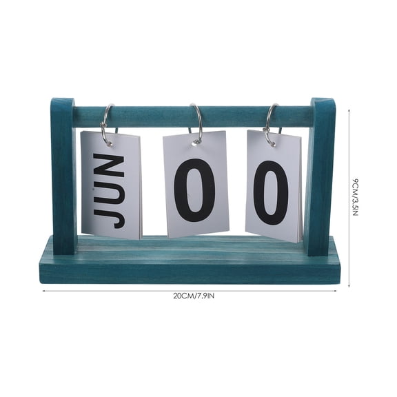 GAXIRE Wooden Perpetual Calendar for -Term Use, Desk or Wall Calendar, Design, 1 Set