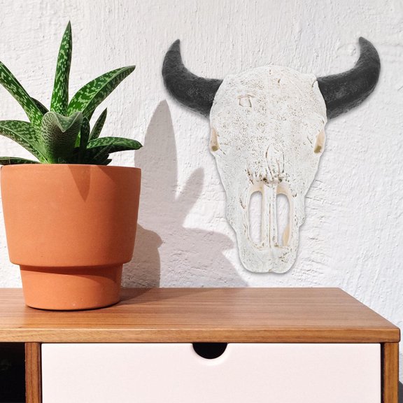 GAXIRE Bull Wall Hanging Horn Decor PVC Material for Home Office Party Decoration, and Stylish 1 Set