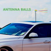 GAXIRE Antenna Toppers Car Antenna Topper Ball Multi Colored Weather Resistance 1 Pair
