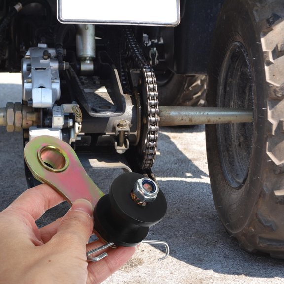 GAXIRE Black Motorcycle Chain Roller Tensioner Guide Assembly for Off Road Bikes