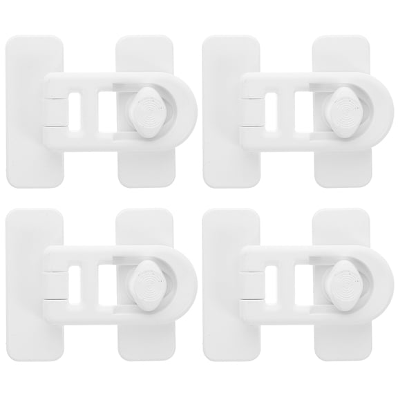 GAXIRE Child Safety Door Locks 4-Pack Plastic Set for Childproofing, Nursery, Cabinet and Door Security