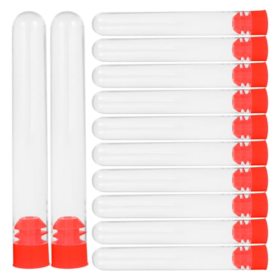 GAXIRE Clear Empty Tube 12 Pcs/Pack with Sealed Caps for Travel Cosmetic Holder and Gifts Transparent