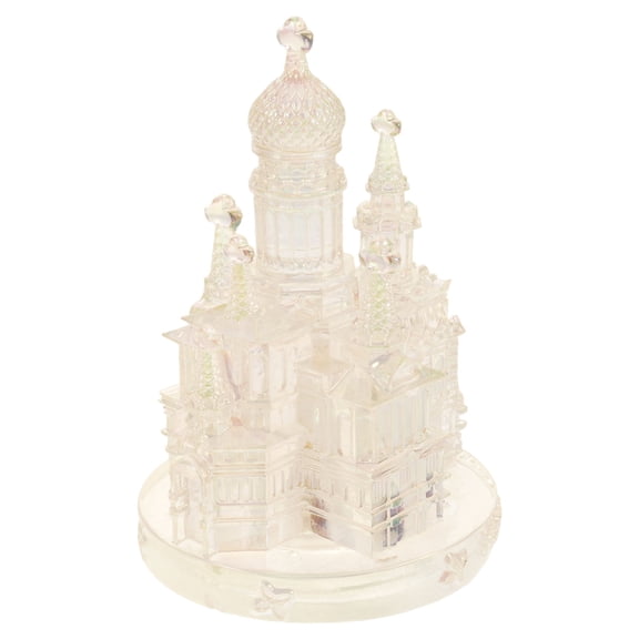 GAXIRE Collectible Plastic Cathedral Figurine with High Realism for Desktop Display