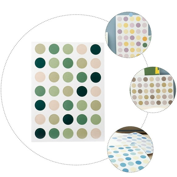 GAXIRE Colorful Coding Dots Labels Stickers 20 Sheets for DIY Decor ...