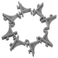thumbnail image 1 of GAXIRE Commercial Cooler Rack Clips Plastic Support for Freezer 8 Pieces Grey Replacement Parts, 1 of 8