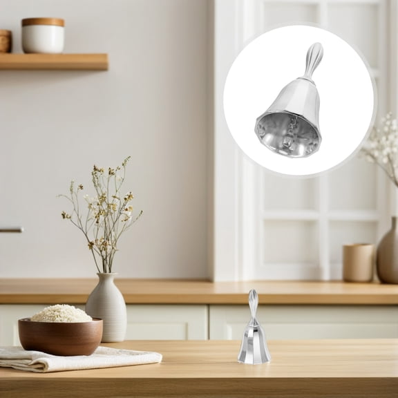 GAXIRE Commercial Hand Bell Zinc Alloy Call Bell for Business Owners, Service Bell for Restaurants, Hotels, 1 Set