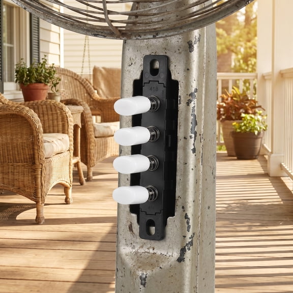 GAXIRE Compact 4 Button Fan Speed Control Switch for Household Fan Repair and Manual Adjustment
