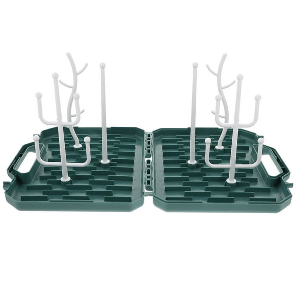GAXIRE Compact Baby Bottle Drying Rack with Water Drainage, Space-Saving Design for Easy Parent Use, 1 Piece