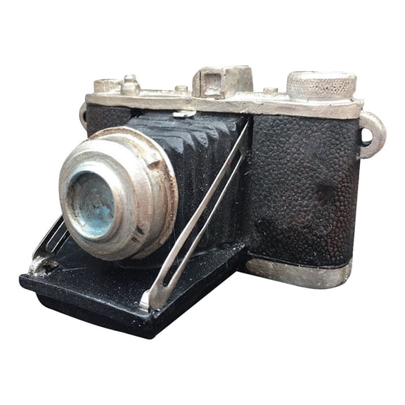 GAXIRE Creative Camera Decor Resin Camera Ornament Black Vintage Figurine for Bar and Shopwindow Decoration