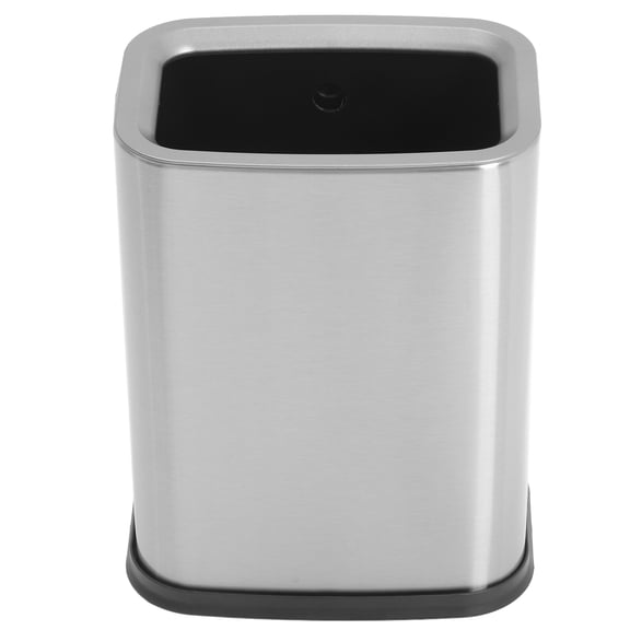 GAXIRE Compact Stainless Steel Trash Can with Dual Bin for Efficient Home Waste Disposal
