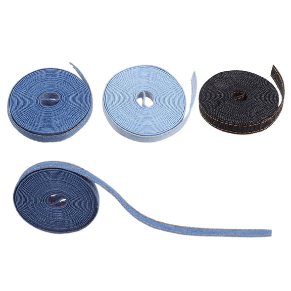 GAXIRE Crafting Denim Ribbon for Sewing and Bow Making with Durable Fabric and Color Variety