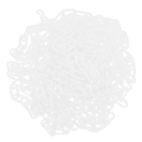 GAXIRE Crowd Control Chain Plastic Safety Barrier Chain White PE Flexible Connection Traffic 1Set