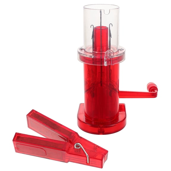 GAXIRE DIY Hand Cranked Knitting Machine Portable Household Hand Spool Knitter Creative Rope Braiding Tool Plastic Yarn Winder for Crocheting and Weaving Projects