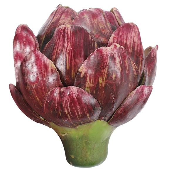 GAXIRE Dark Red Artificial Artichoke Decorative Models for Home and Office Decor, Realistic Faux Plant