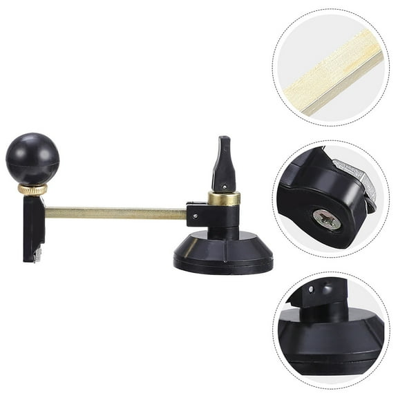 GAXIRE Precision Adjustable Glass Circle Cutter Tool with Cup for Accurate Glass Cutting and Projects