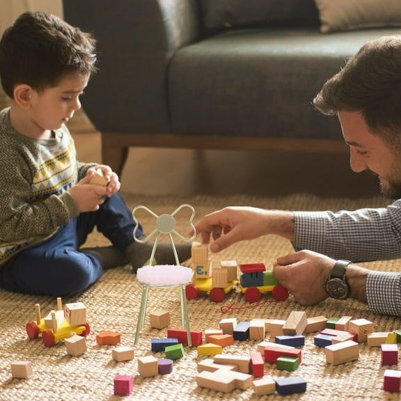 GAXIRE Dollhouse Armchair with Vintage Style for Hobbyists Decorative 1Pack