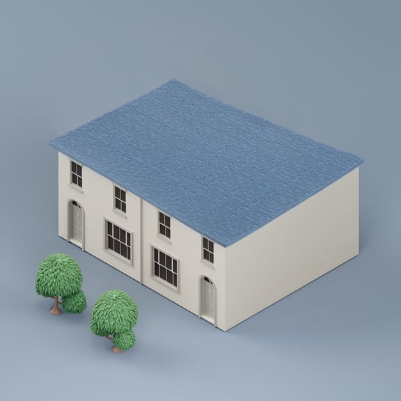 GAXIRE PVC Dollhouse Roof Accessories Cuttable Size for Model Building and Miniature Craft Projects