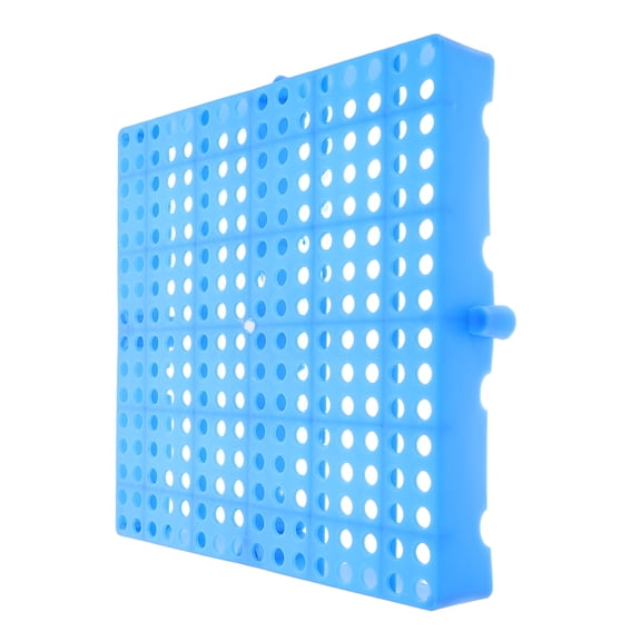 GAXIRE Durable Blue Plastic Warehouse Pallets with Moisture Proof Grid and Nestable Ventilation Storage Pads