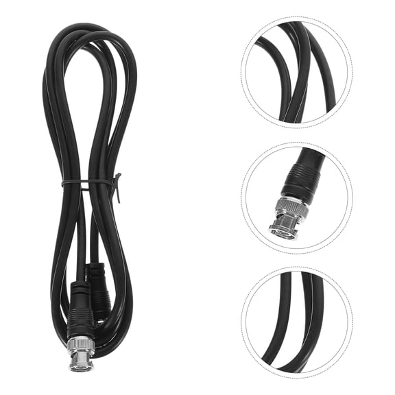 GAXIRE Durable Copper Male to Male Cable Black for Video Recorder and Antenna Use