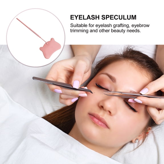 GAXIRE Eyelash Mirror for Lash Extensions with Decorative Design, Portable Beauty Makeup Mirror 1 Set