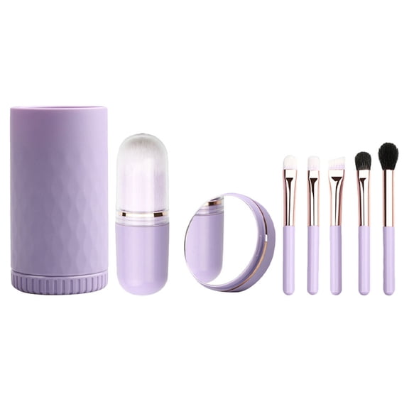 GAXIRE Eyeshadow Brush Set for Beginners, Compact Travel Makeup Brushes, Soft Bristles for Blending and Application