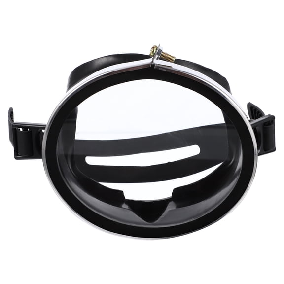 GAXIRE Durable Black Silicone Diving Goggle with Wide View Anti Fog Feature for Snorkeling