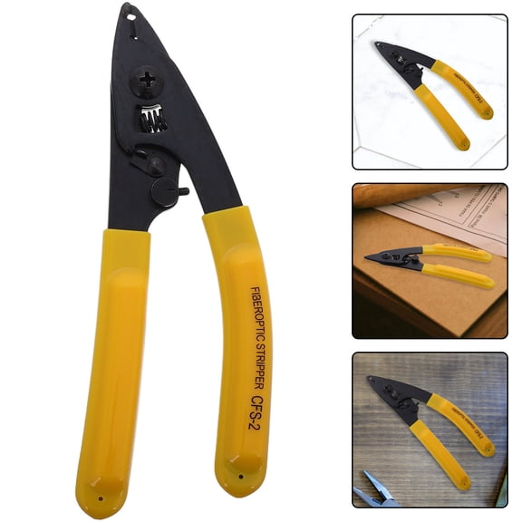 GAXIRE Fiber Optic Cable Stripping Pliers for Electrical Jacket Splicing and Wire Maintenance