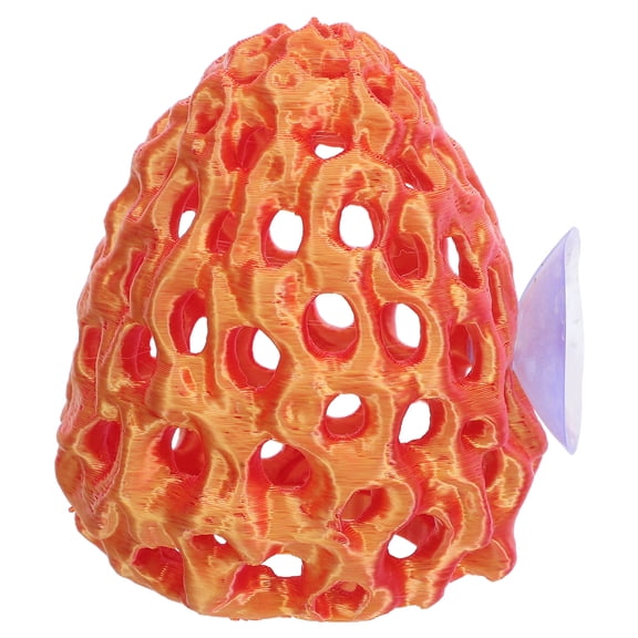 GAXIRE Orange Plastic Fish Shrimp Shelter Aquarium Hideaway Cave Betta Accessories