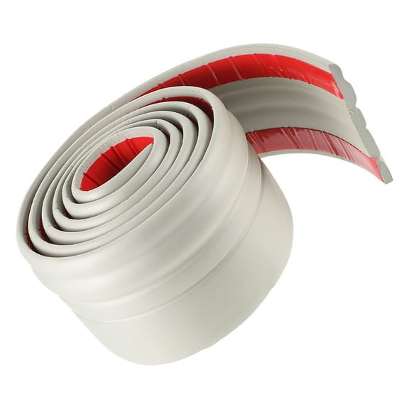 GAXIRE Flexible Peel and Stick Corner Molding Trim Light Grey Nbr for Wall and Cabinet Edges