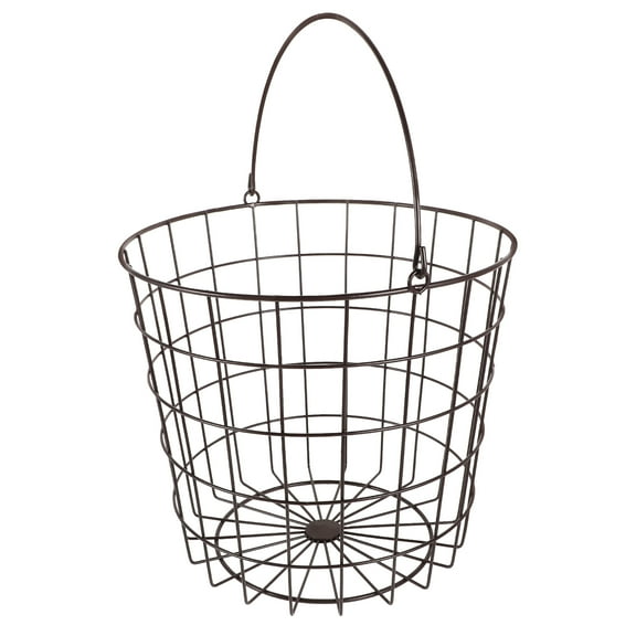 GAXIRE Floor Basket Iron Wire Basket for Home Organization 1Pack