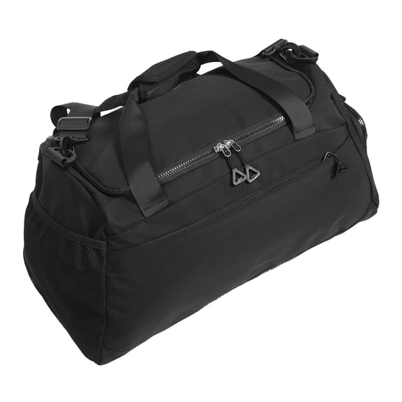 GAXIRE Foldable Gyms Bag Black with Wet Clothes Compartment Durable Lightweight Fitness Tote